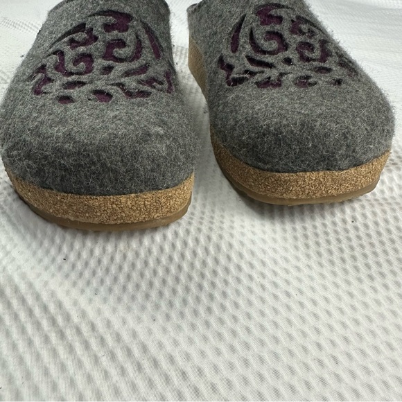 Haflinger Gray Wool Clogs - Picture 6 of 11